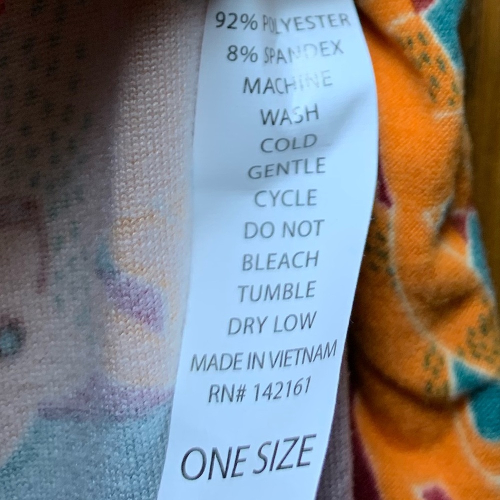 NWOT- LuLaRoe Leggings One Size- Fox Print Animal Pattern - Picture 8 of 9